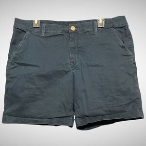 Chubbies shorts Men's 36 solid blue chinos Preppy flat front